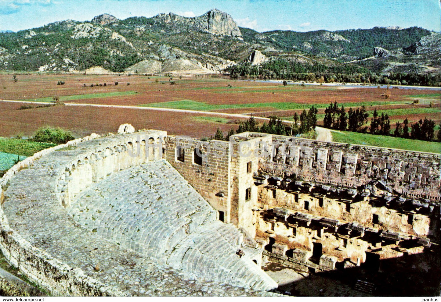 Theatre of Aspendos - ancient world - Keskin - 1988 - Turkey - used - JH Postcards