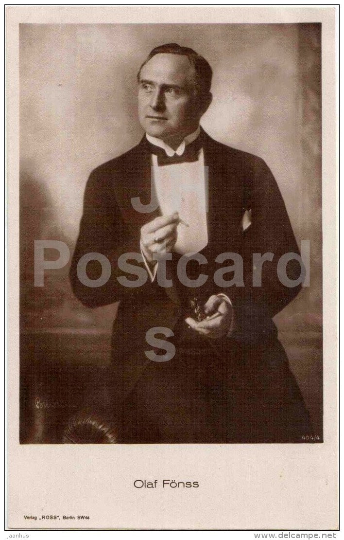 movie actor Olaf Fönss - Verlag Ross - film - 404/4 - Germany - old postcard - unused - JH Postcards