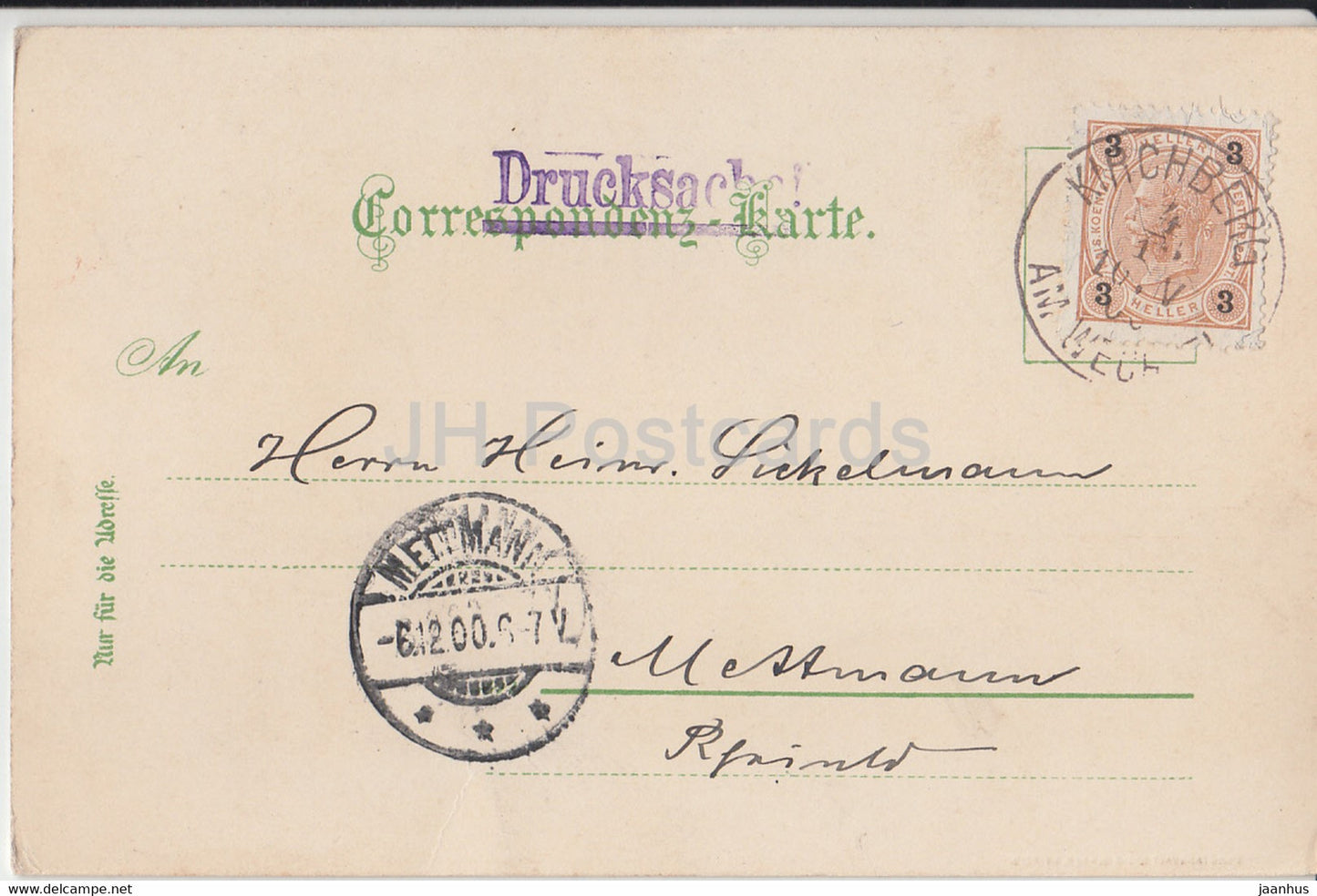 Gruss aus dem Semmering Gebiet - Ruine Klamm - Drucksache - alte Postkarte - 1900 - Österreich - gebraucht