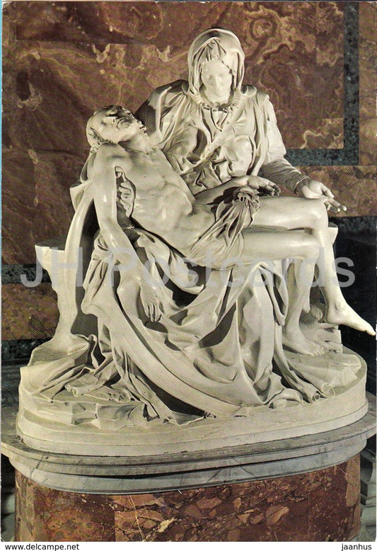 Rome - Roma - The Pieta by Michelangelo in the Basilica of St Peter's - 462 - Italy - unused - JH Postcards