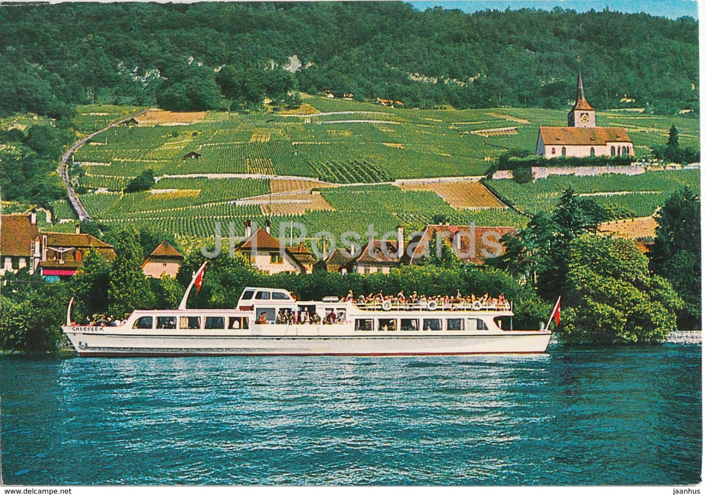 MS Chasseral - Bielersee - Lac de Bienne - ship - special seal - Switzerland - used - JH Postcards