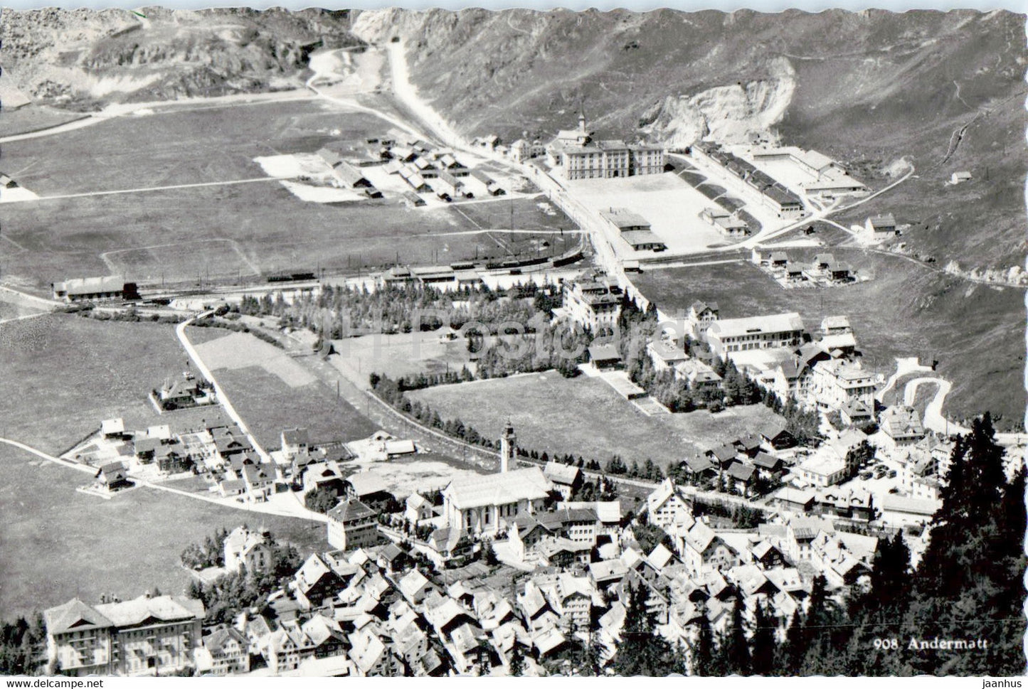 Andermatt - 908 - old postcard - Switzerland - unused - JH Postcards