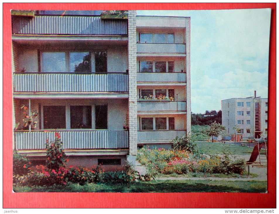 New Apartment Houses - Trakai - 1977 - Lithuania USSR - unused - JH Postcards