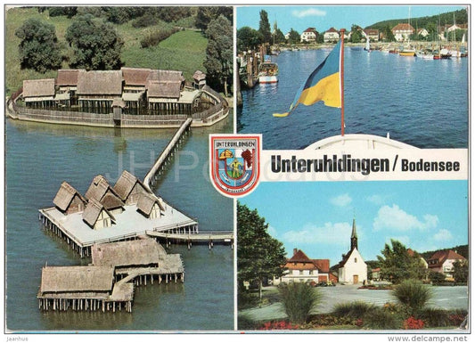 Unteruhldingen am Bodensee - kirche - church - 7772 - Germany - 1975 gelaufen - JH Postcards