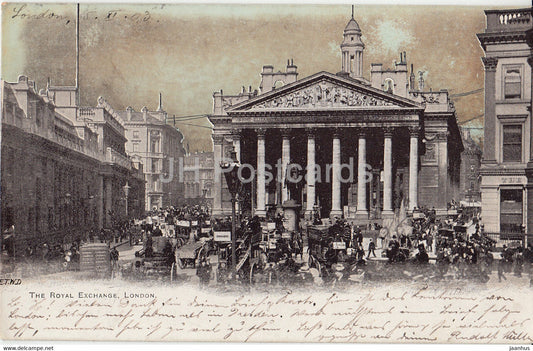 London - The Royal Exchange - old postcard - 1903 - England - United Kingdom - used - JH Postcards