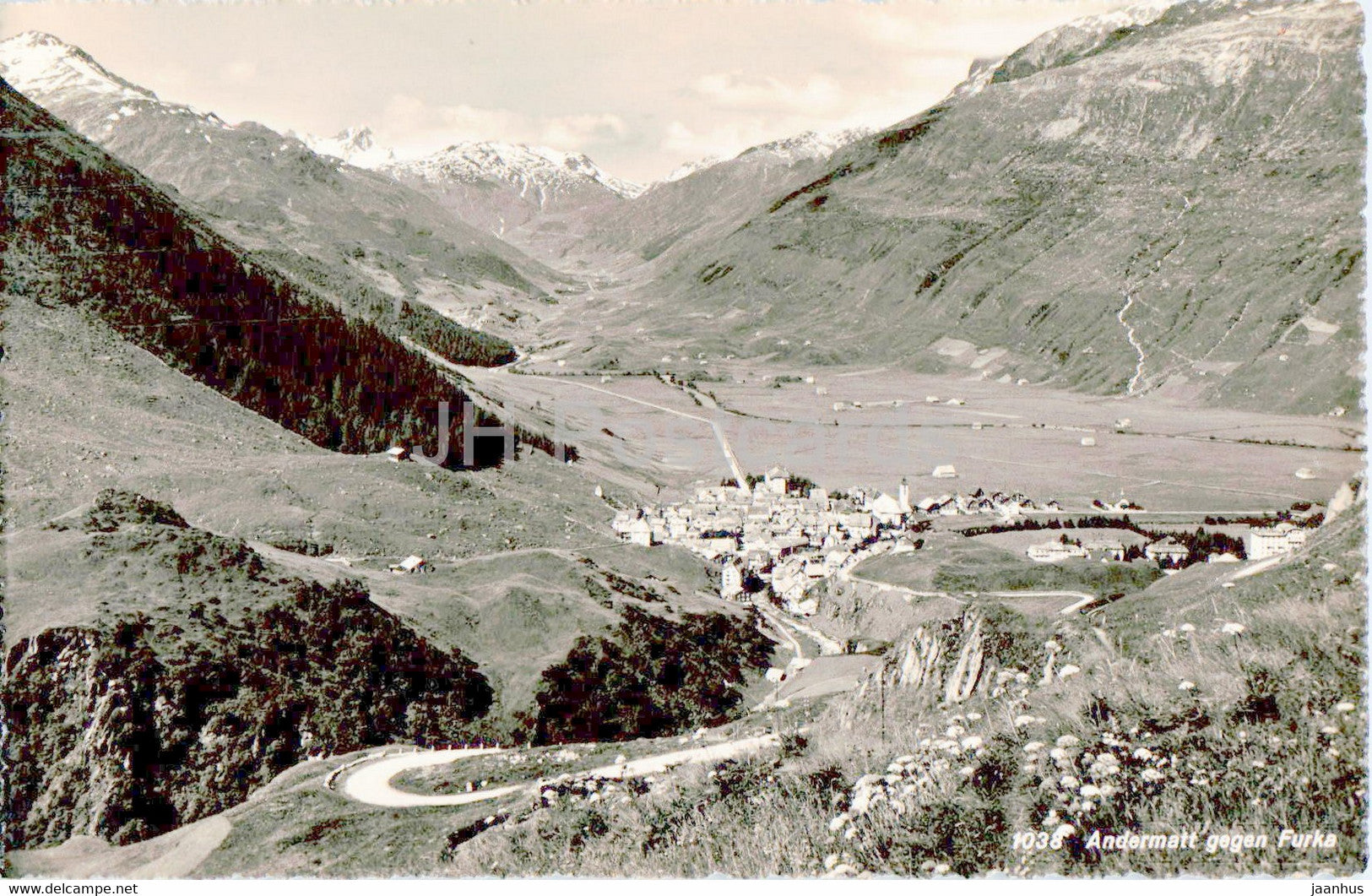 Andermatt gegen Furka - 1038 - old postcard - Switzerland - unused - JH Postcards