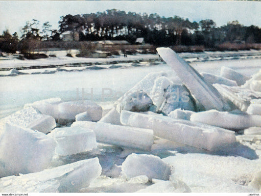 Jurmala - Majori - Beach in Winter - Latvia USSR - unused - JH Postcards