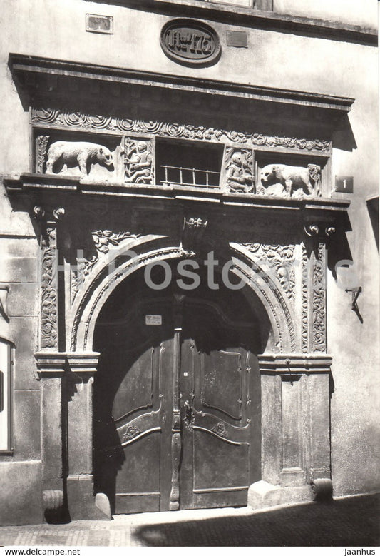 Praha - Prague - Porch of House No 475 Melantrich street - Renaissance Prague - Czechoslovakia - Czech Republic - unused - JH Postcards