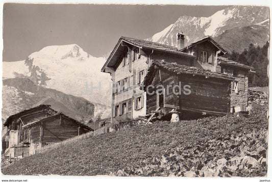 Ferienheim Hohnegg ob Saas - Fee - 13185 - Switzerland - old postcard - unused - JH Postcards