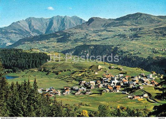 Breil Brigels 1283 m - mit Obersaxen - P. Mundaun und Signina - 1972 - Switzerland - used - JH Postcards