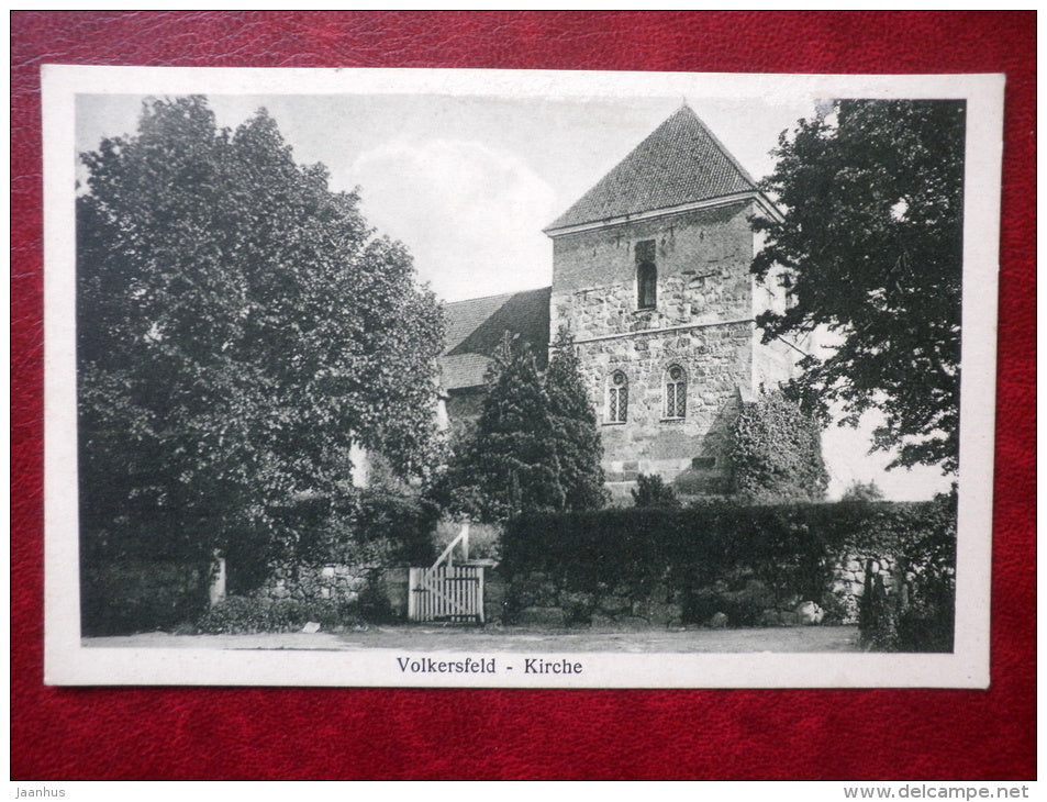 Volkersfeld - Kirche - church - old postcard - unused - JH Postcards