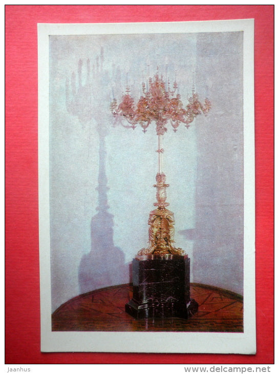 Vladimirsky Hall . Bronze gilded Candelabrum - Grand Kremlin Palace - Moscow - 1967 - Russia USSR - unused - JH Postcards