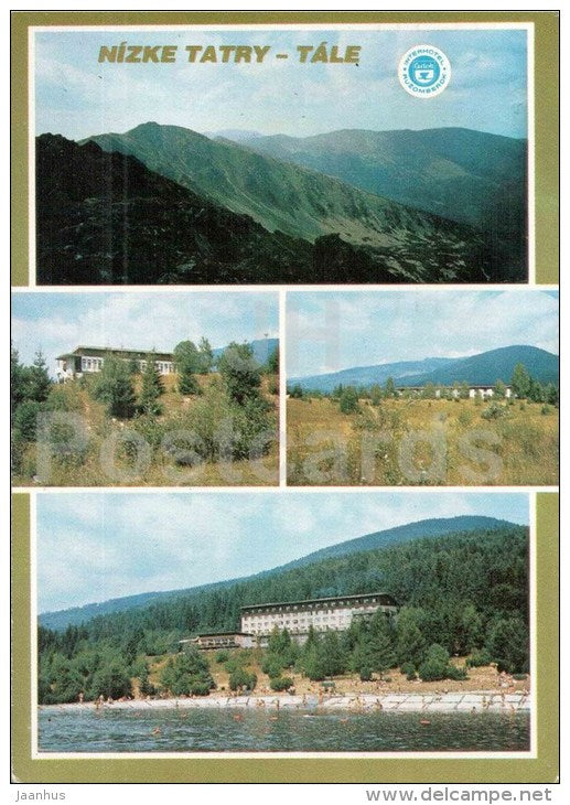 Motel Tale - hotel Partizan - Nizke Tatry - Low Tatras - Czechoslovakia - Slovakia - used 1987 - JH Postcards