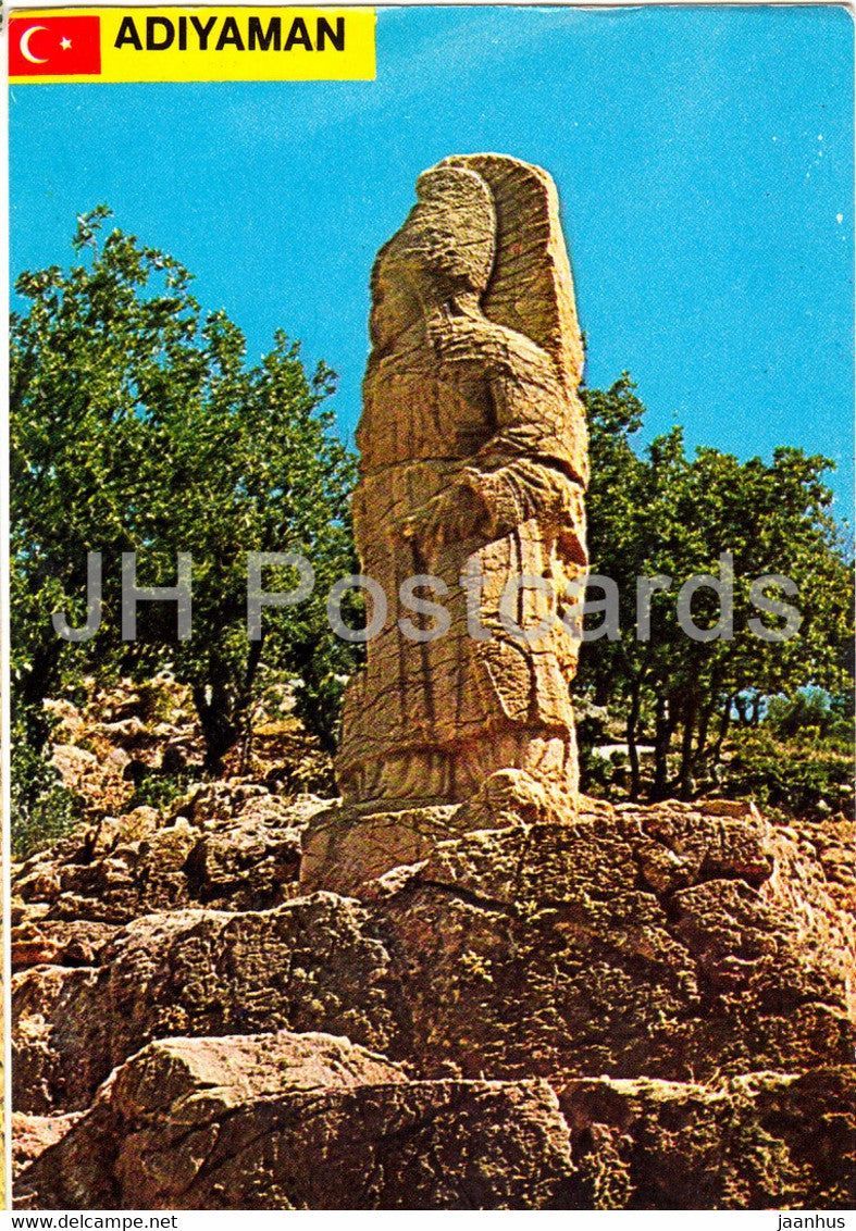 Adiyaman - Nemrut - Ancient sculpture - hotel Uyanik - 1984 - Turkey - used - JH Postcards