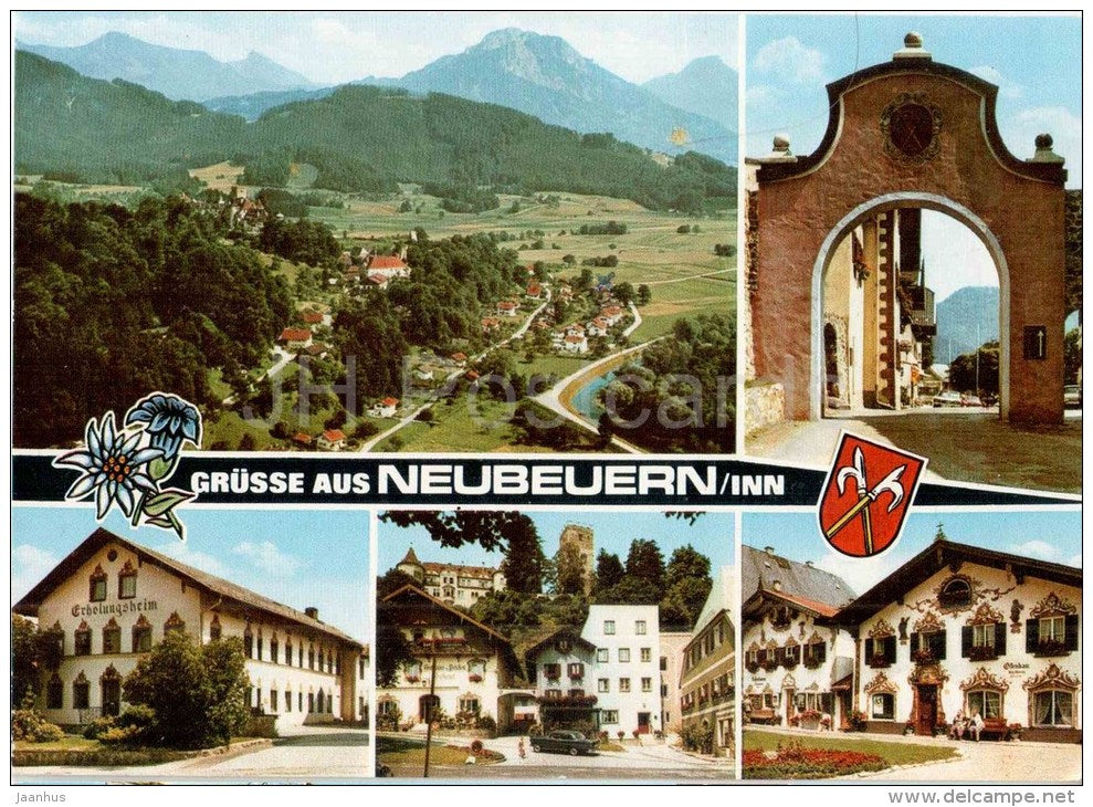 Grüsse aus Neubeuern am Inn - Nebe 515 - Germany - 1978 gelaufen - JH Postcards