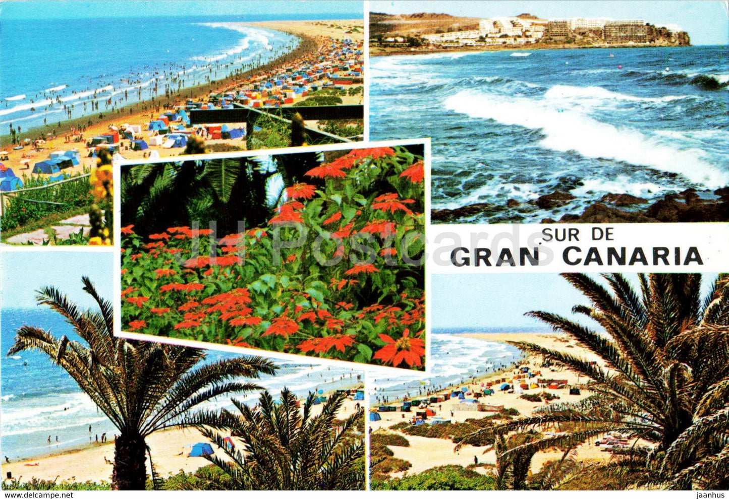 Sur de Gran Canaria - multiview - 1993 - Spain - used - JH Postcards