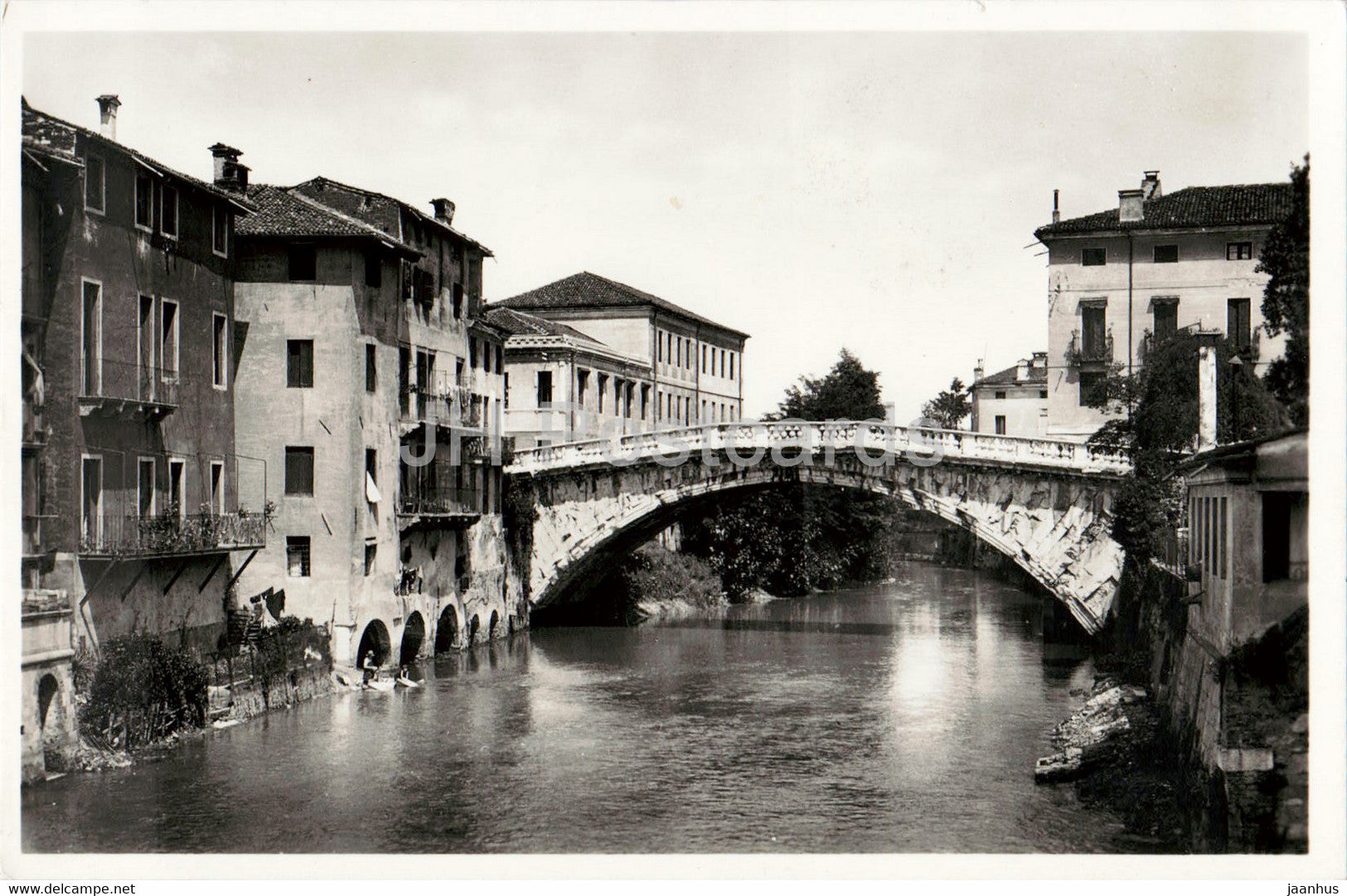 Vicenza - Ponte S Michele - bridge - 870 - old postcard - Italy - unused - JH Postcards