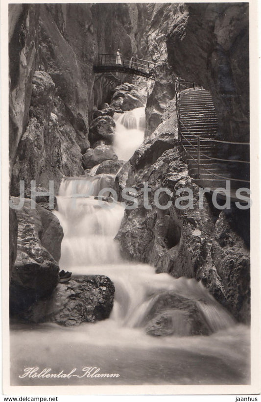 Hollental - Klamm - 4147 - old postcard - Germany - unused - JH Postcards