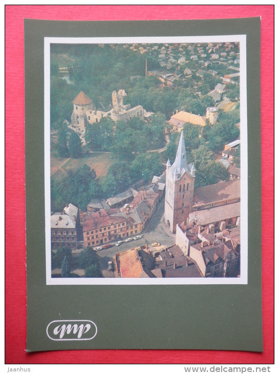 Cesis - church - Gauja National Park - 1981 - Latvia USSR - unused - JH Postcards