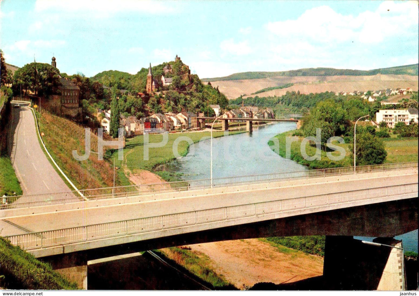 Saarburg a d Saar - Gesamtansicht - bridge - 798 - 1973 - Germany - used