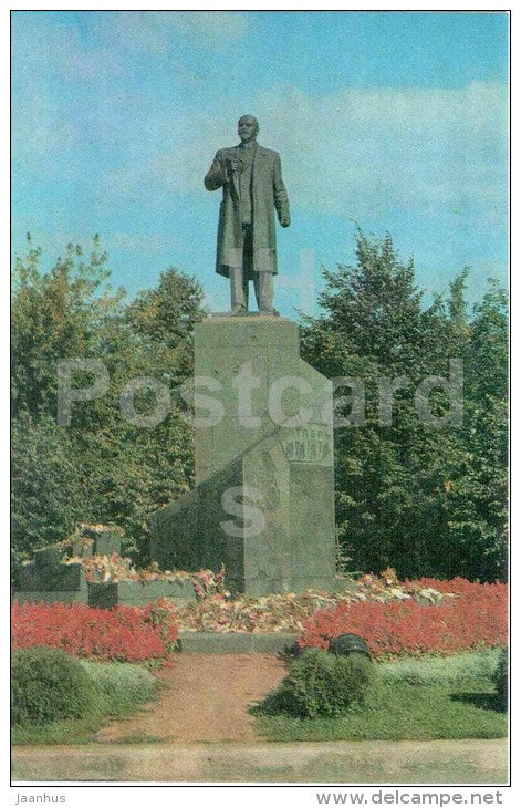 monument to Lenin - Novgorod - 1980 - Russia USSR - unused - JH Postcards