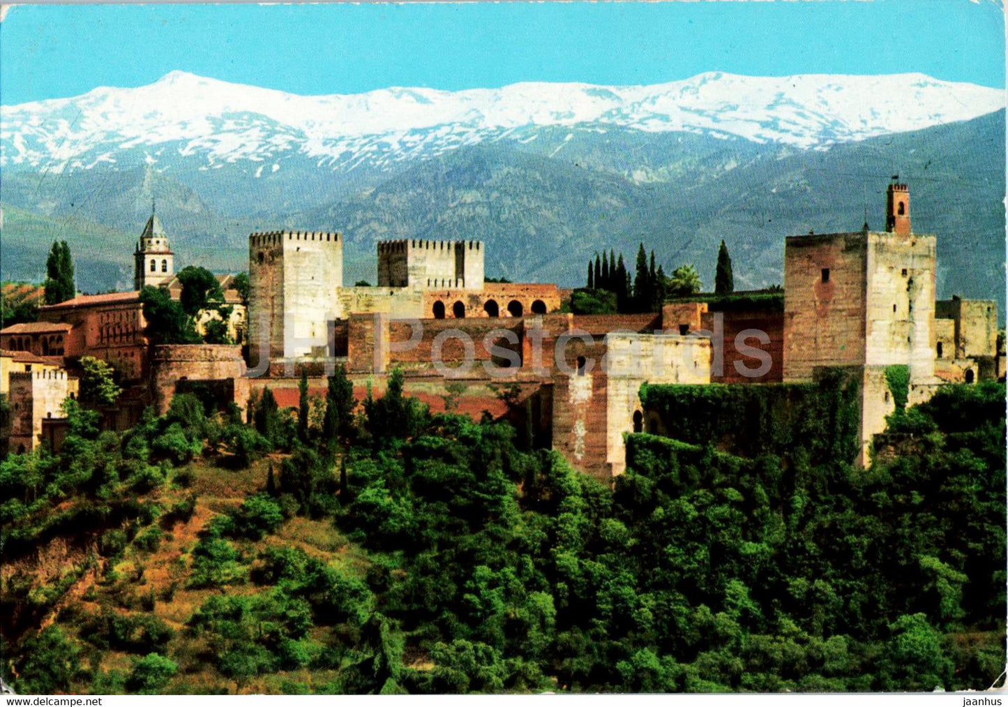 Granada - Alhambra - Vista General Alhambra y Sierra Nevada - 3200 - Spain - used - JH Postcards