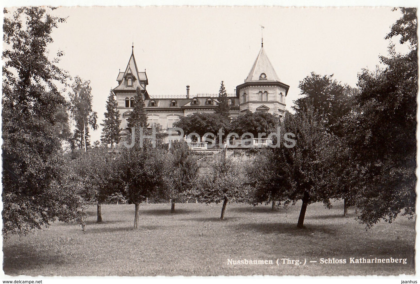 Nussbaumen - Schloss Katharinenberg - castle - 7515 - Switzerland - old postcard - unused - JH Postcards