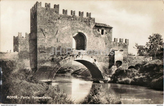 Roma - Rome - Ponte Nomentano - bridge - 113 - old postcard - Italy - unused - JH Postcards