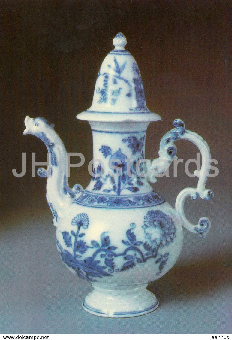 Kannchen mit dem Zwiebelmuster - porcelain - Porzelansammlung - Zwinger - DDR Germany - unused - JH Postcards