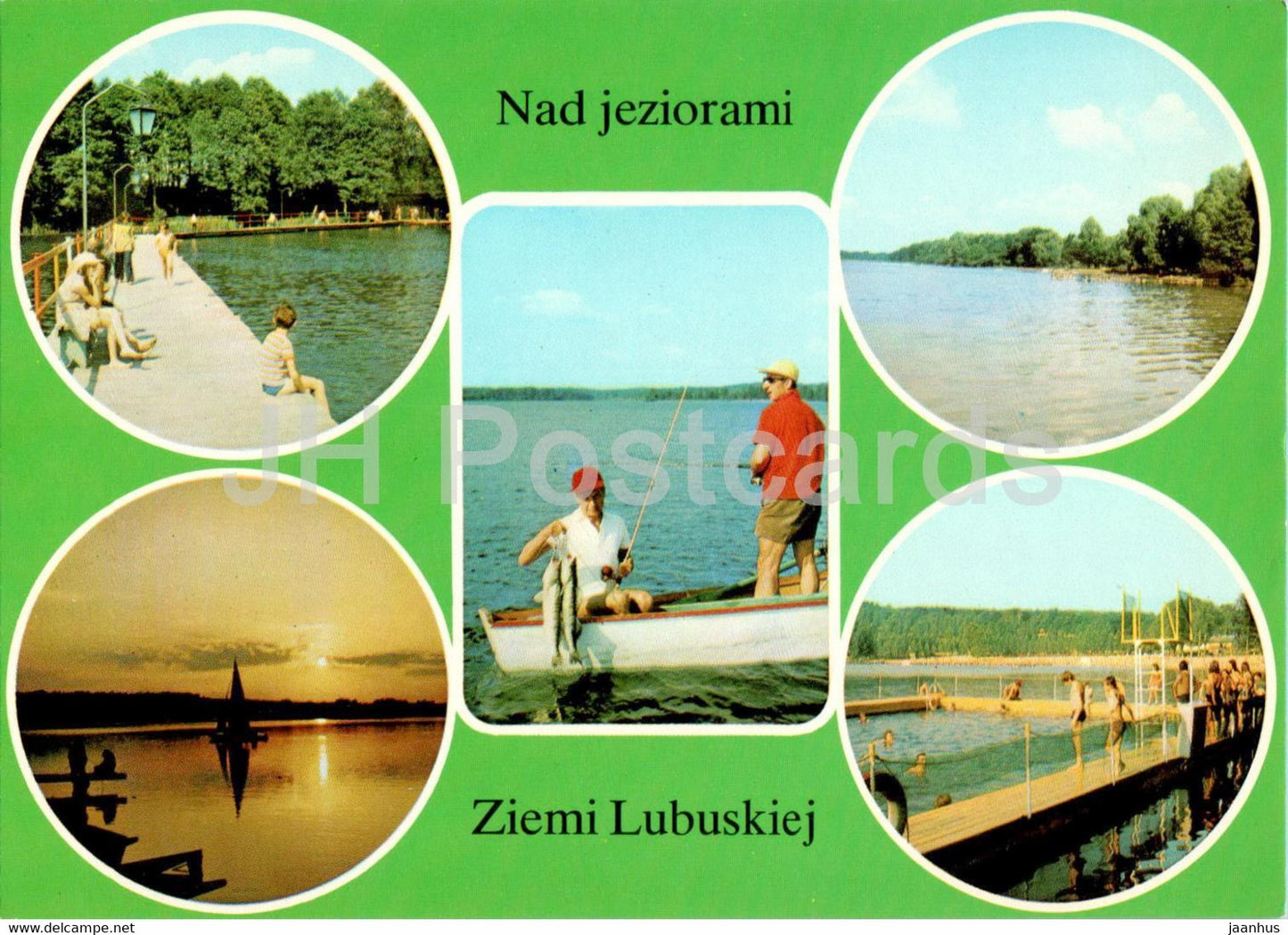 Nad jeziorami Ziemi Lubuskiej - By the lakes of the Lubusz Land - multiview - Poland - unused - JH Postcards