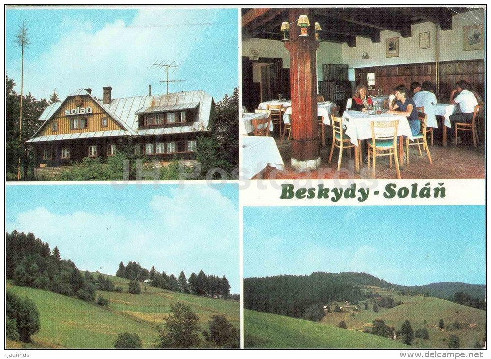 Beskydy - Solan - tourist cottage Solan - Czechoslovakia - Czech - used 1986 - JH Postcards