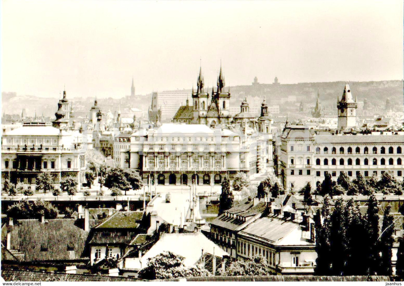 Praha - Prague - View of the Old Town from the Zlata Studne restaurant - Czech Republic - Czechoslovakia - unused - JH Postcards