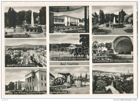 Bad Nauheim - Grosser Sprudel - Kurhaus - Sprudelhof - Ludwigsbrunnen - Teilansicht - 460 T - Germany - ungelaufen - JH Postcards