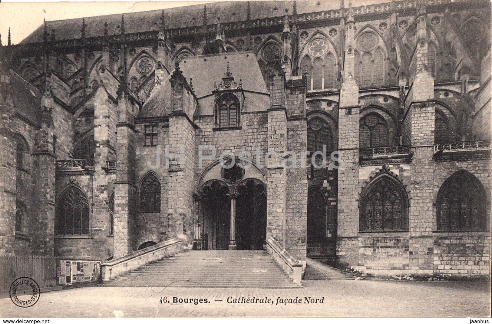 Bourges - Cathedrale - Facade Nord - cathedral - 46 - old postcard - France - unused - JH Postcards