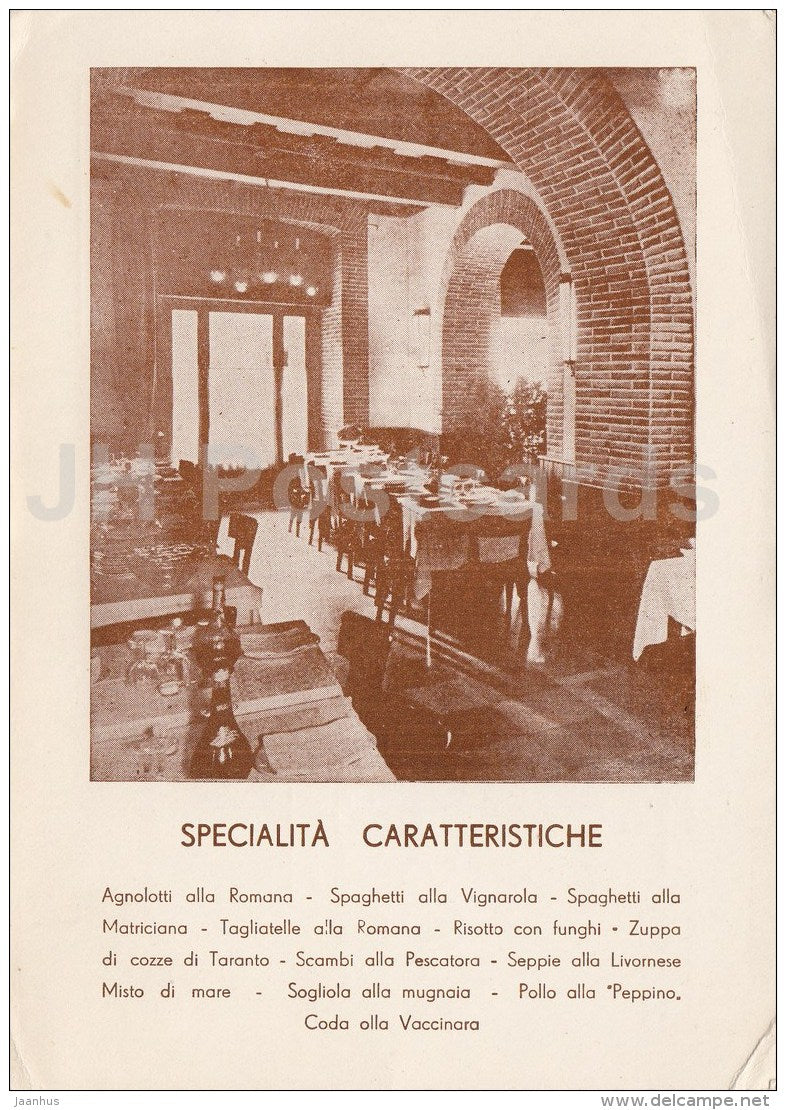 Al Barile d´Oro - ristorante - Pizzeria - restaurant - Roma - Rome - Italia - Italy - used - JH Postcards