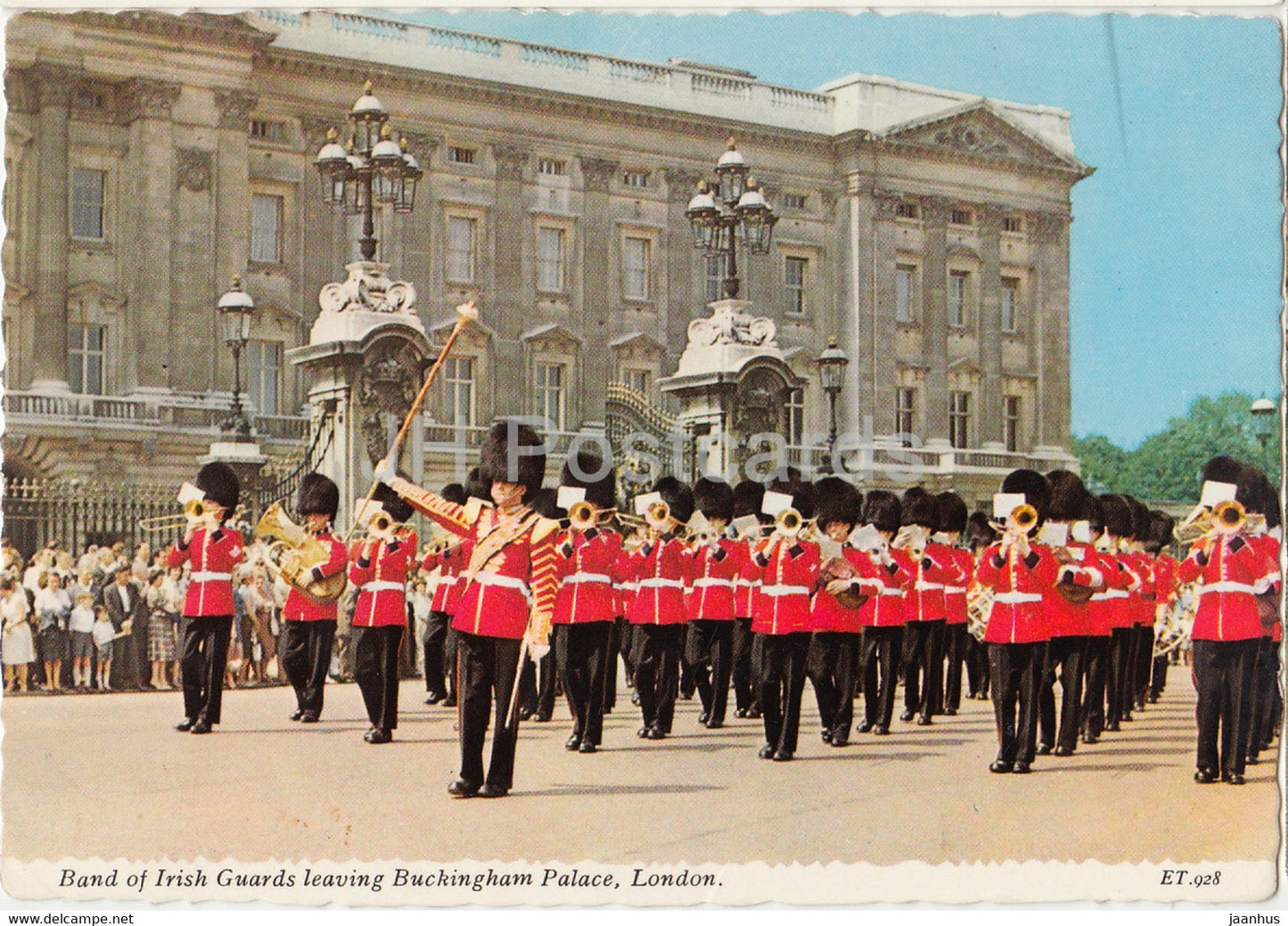 Band of Irish Guards leaving Buckingham Palace - 1969 - England - United Kingdom - unused - JH Postcards