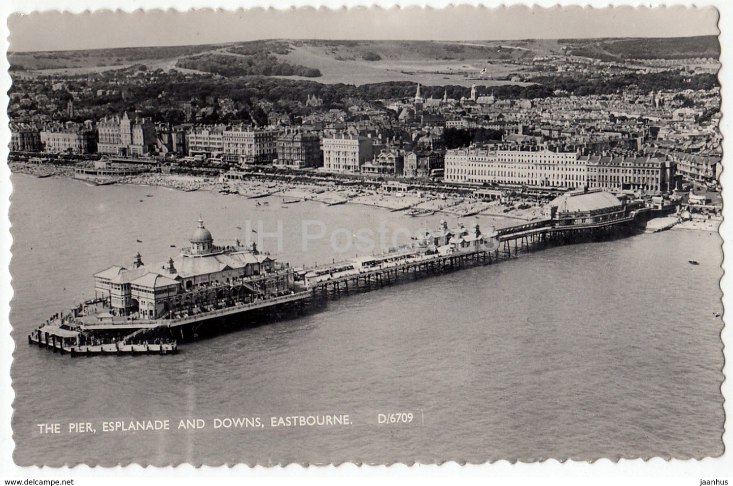 Eastbourne - The Pier - Esplanade and Downs - D/6709 - United Kingdom - England - used - JH Postcards