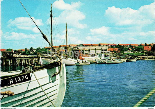 Roskilde - The Harbour - ship - boat - Denmark - used - JH Postcards