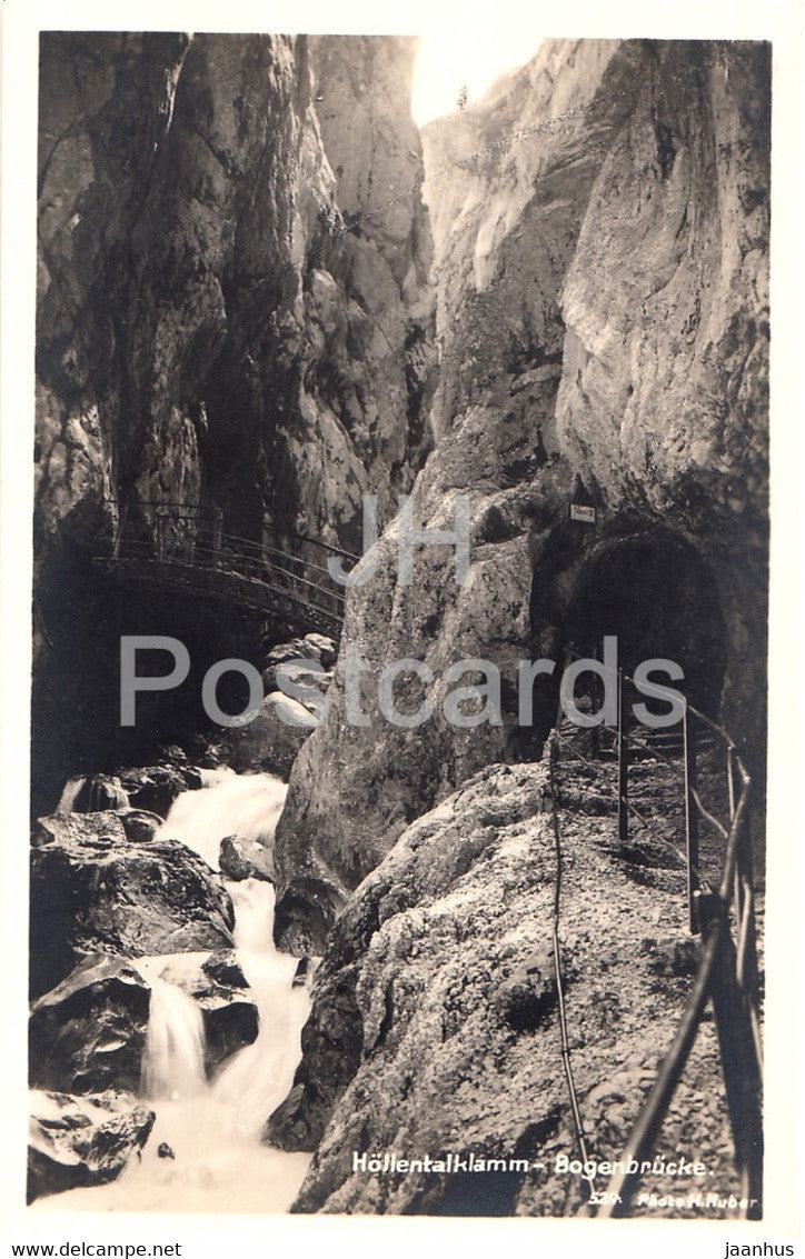 Hollentalklamm - Bogenbrucke - Deutsche Heimatbilder - old postcard - Germany - unused - JH Postcards