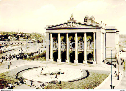 Ostrava - Divadlo Zdenka Nejedleho - Zdenek Nejedle Theatre - Czech Repubic - Czechoslovakia - used - JH Postcards