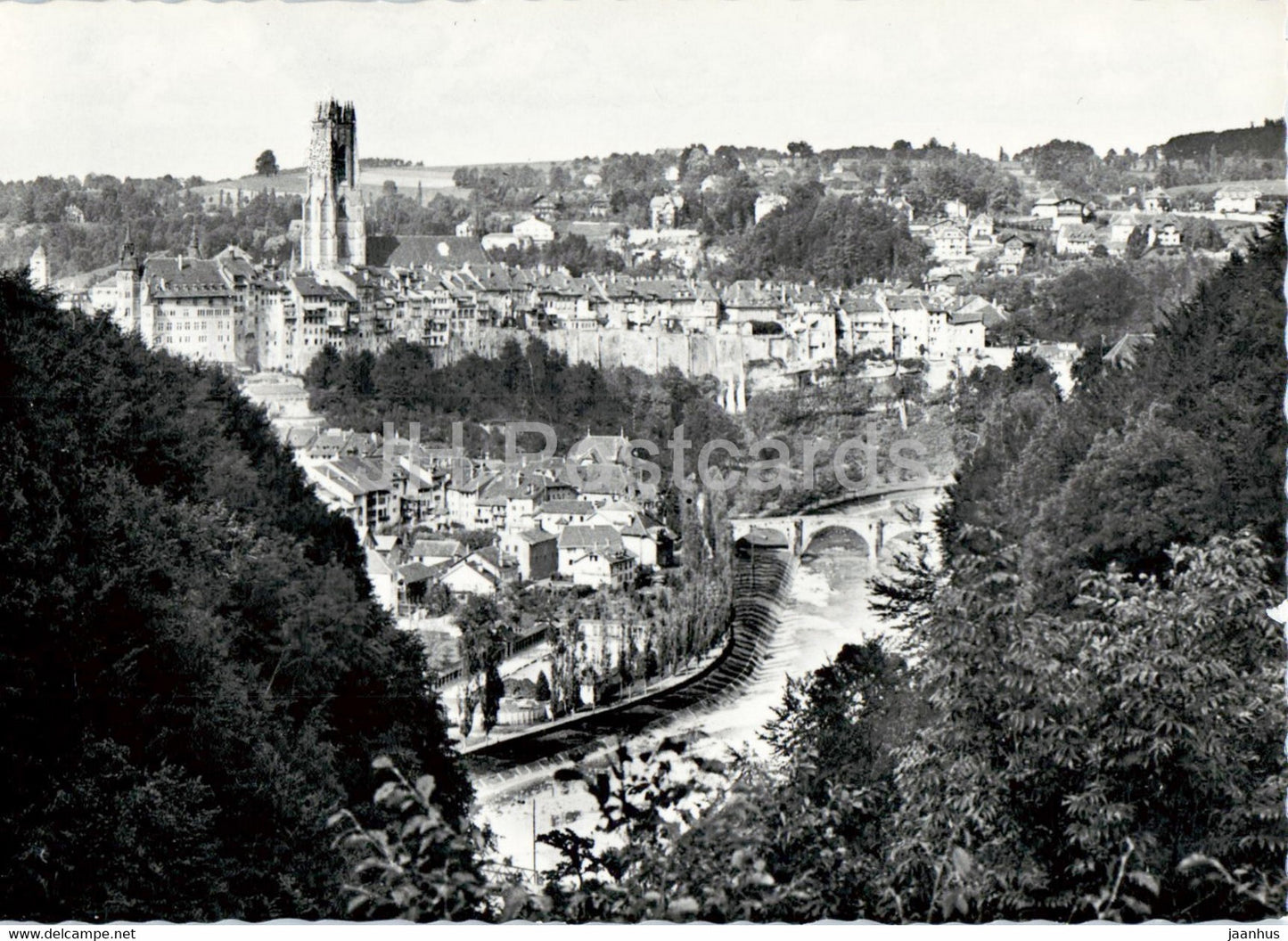 Fribourg - Vue partielle - 1239 - old postcard - Switzerland - unused - JH Postcards