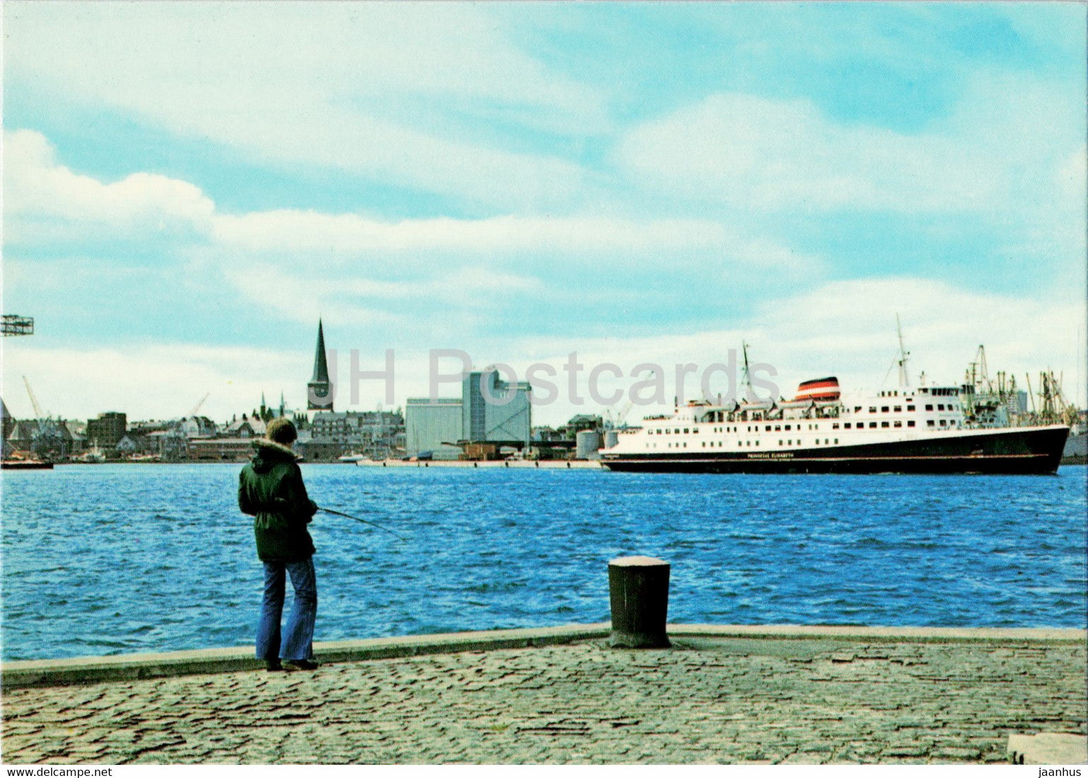 Aarhus - From the Harbour - ship - 1979 - Denmark - used - JH Postcards