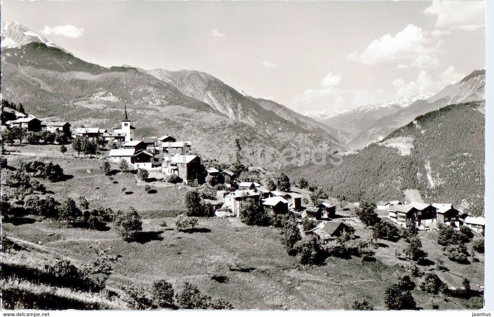 Zeneggen g das Goms - 10243 - 1950 - old postcard - Switzerland - used - JH Postcards