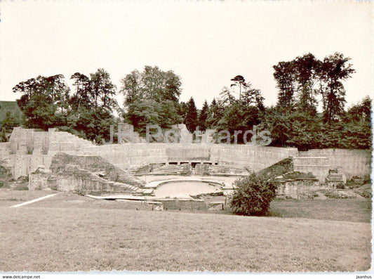 Romisches Theater in Augst (Baselland) - theatre - ancient world - old postcard - Switzerland - used - JH Postcards