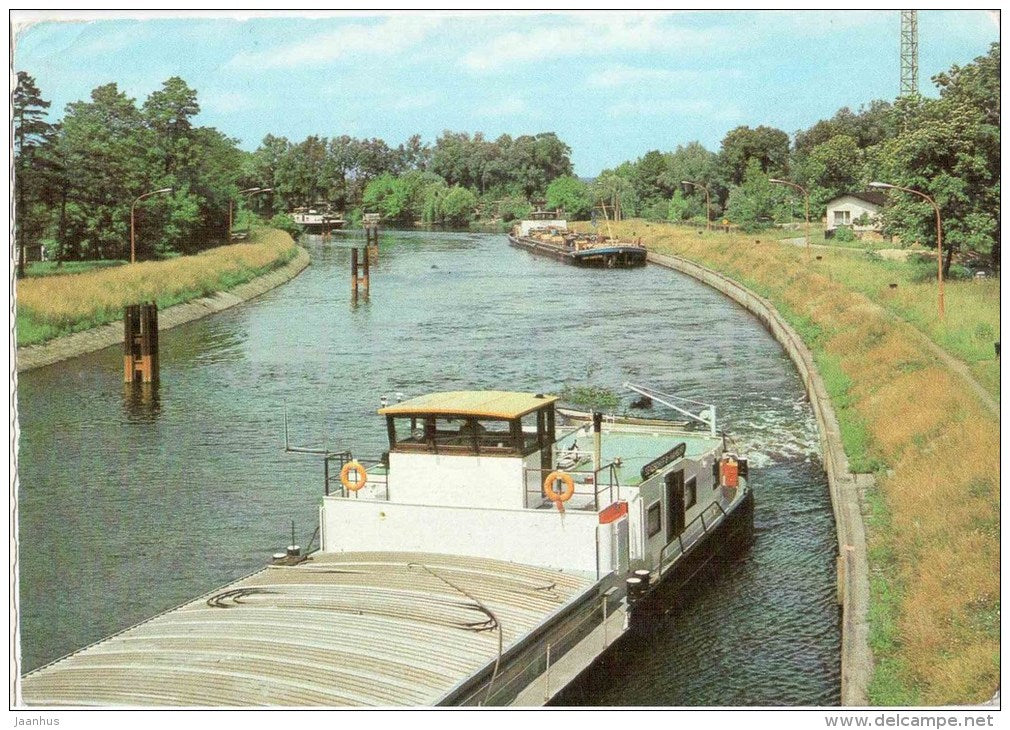 Rathenow - Havelkanal - Germany - 1987 gelaufen - JH Postcards