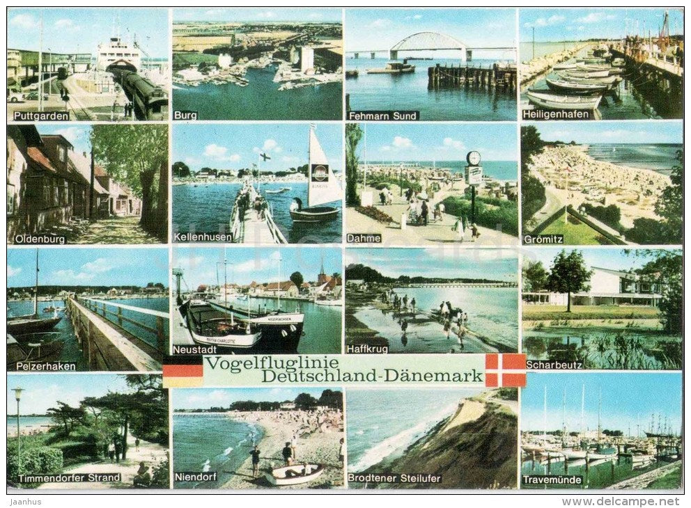 Vogelfluglinie Deutschland-Dänemark - 78/20 - Germany - 1986 gelaufen - JH Postcards