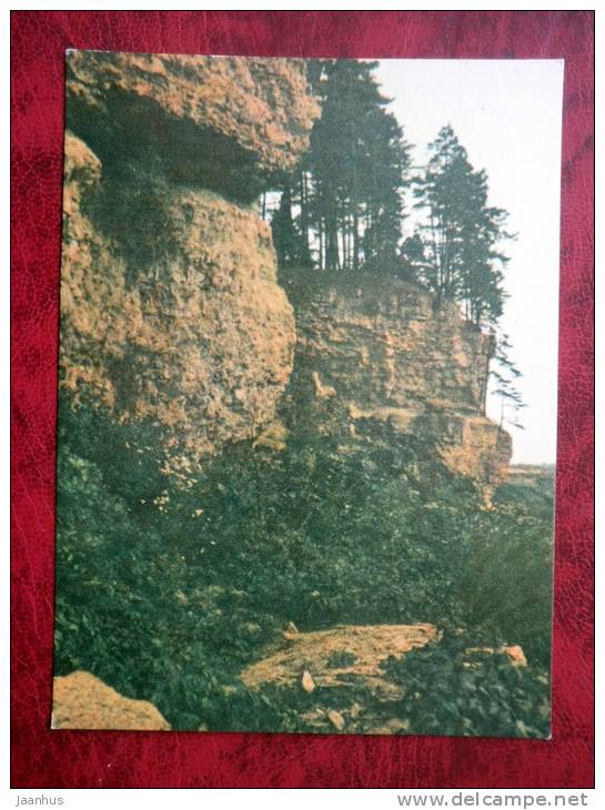 Crags near the Daugava - Latvia - USSR - unused - JH Postcards