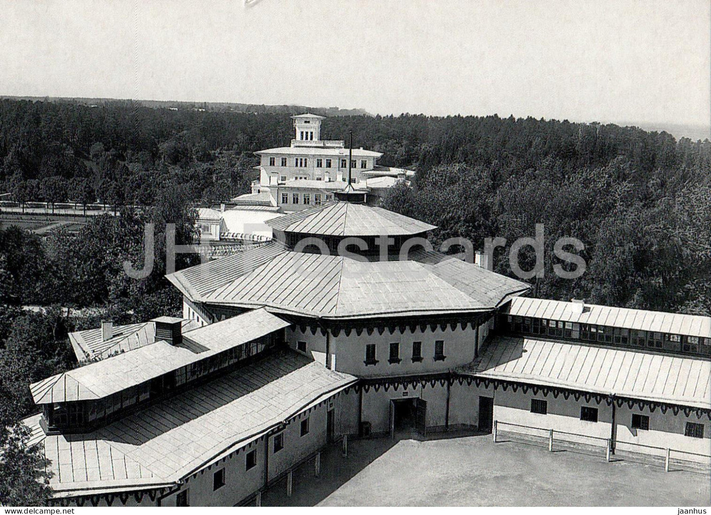 Oru Loss - Oru mansion from the east - Manege in the forefront - REPRODUCTION - castle - Estonia - unused - JH Postcards