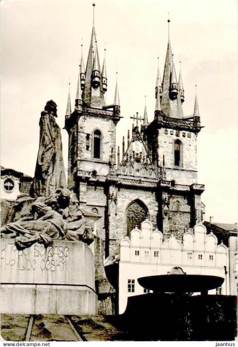 Praha - Prague - Church of Our Lady of Tyn - 1964 - Czech Republic - Czechoslovakia - used - JH Postcards