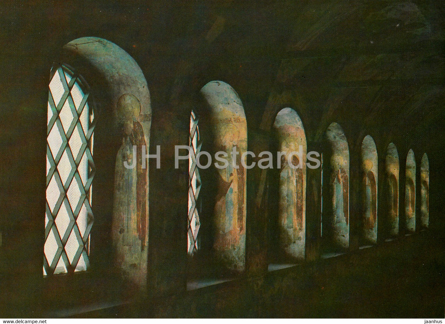 Rostov Veliky - fresco painting in the northern gallery of the Church - 1984 - Russia USSR - unused - JH Postcards